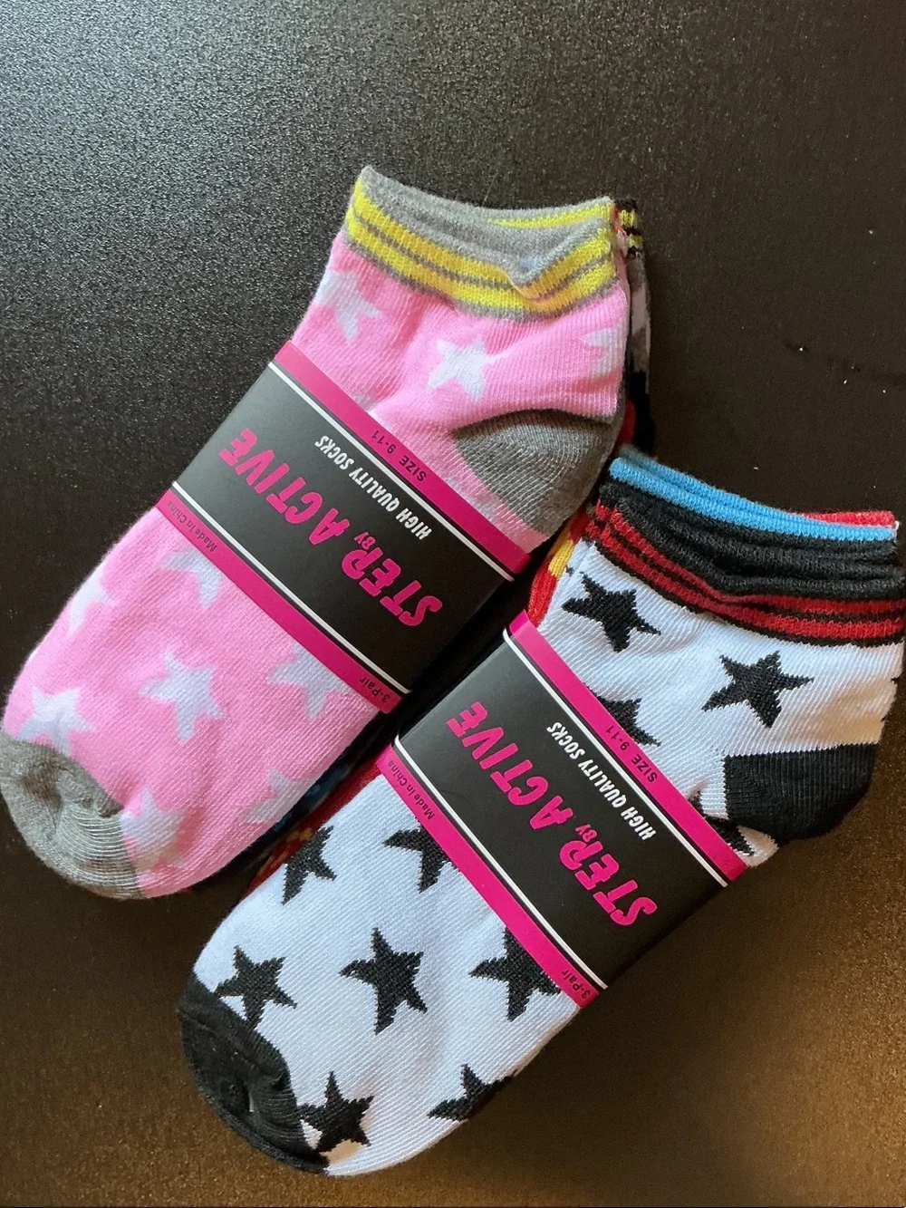 Step Active Women size 9-11 (2) 3 pack ankle socks